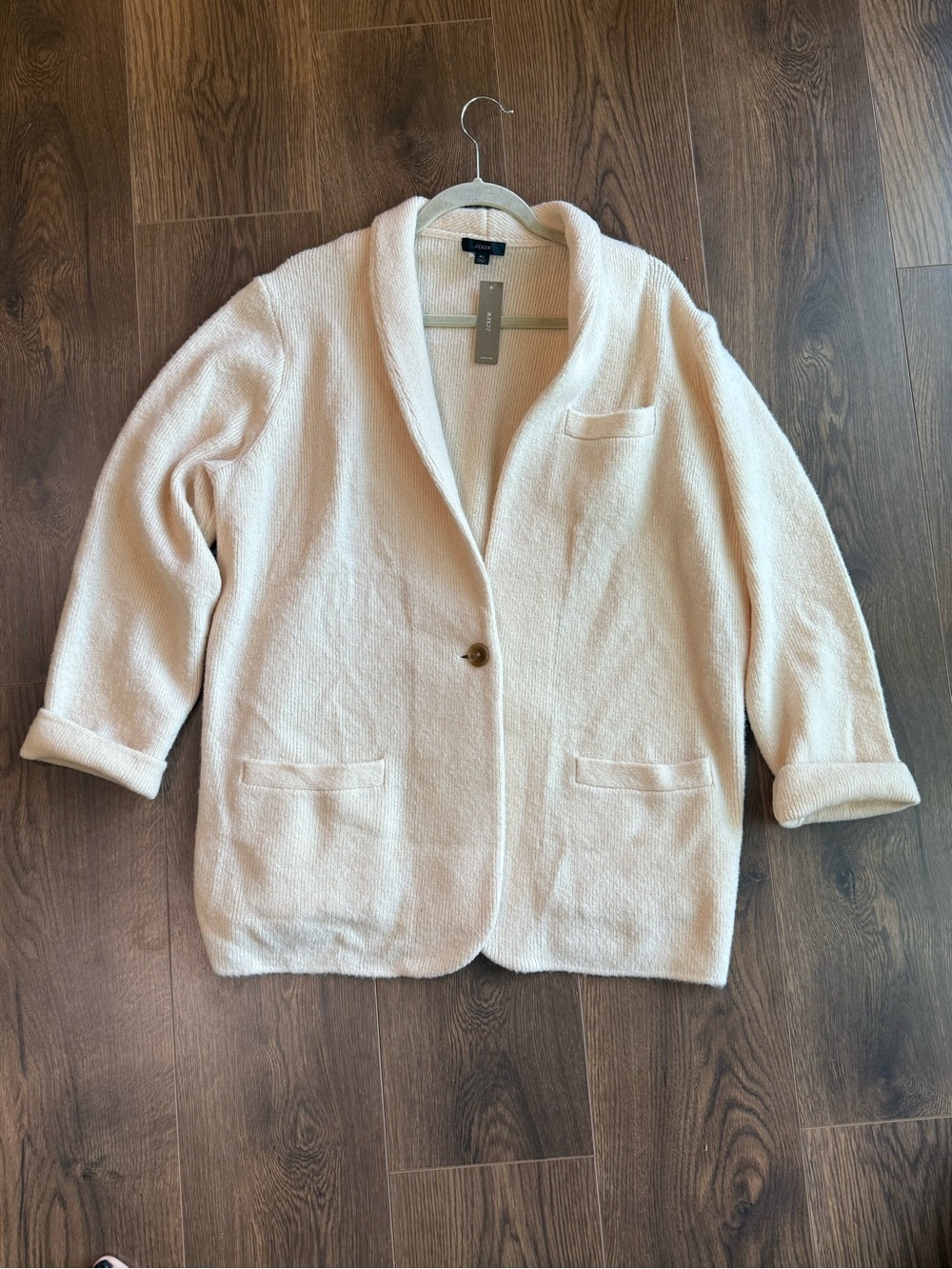 NWT. JCREW blazer sweater. Size XL